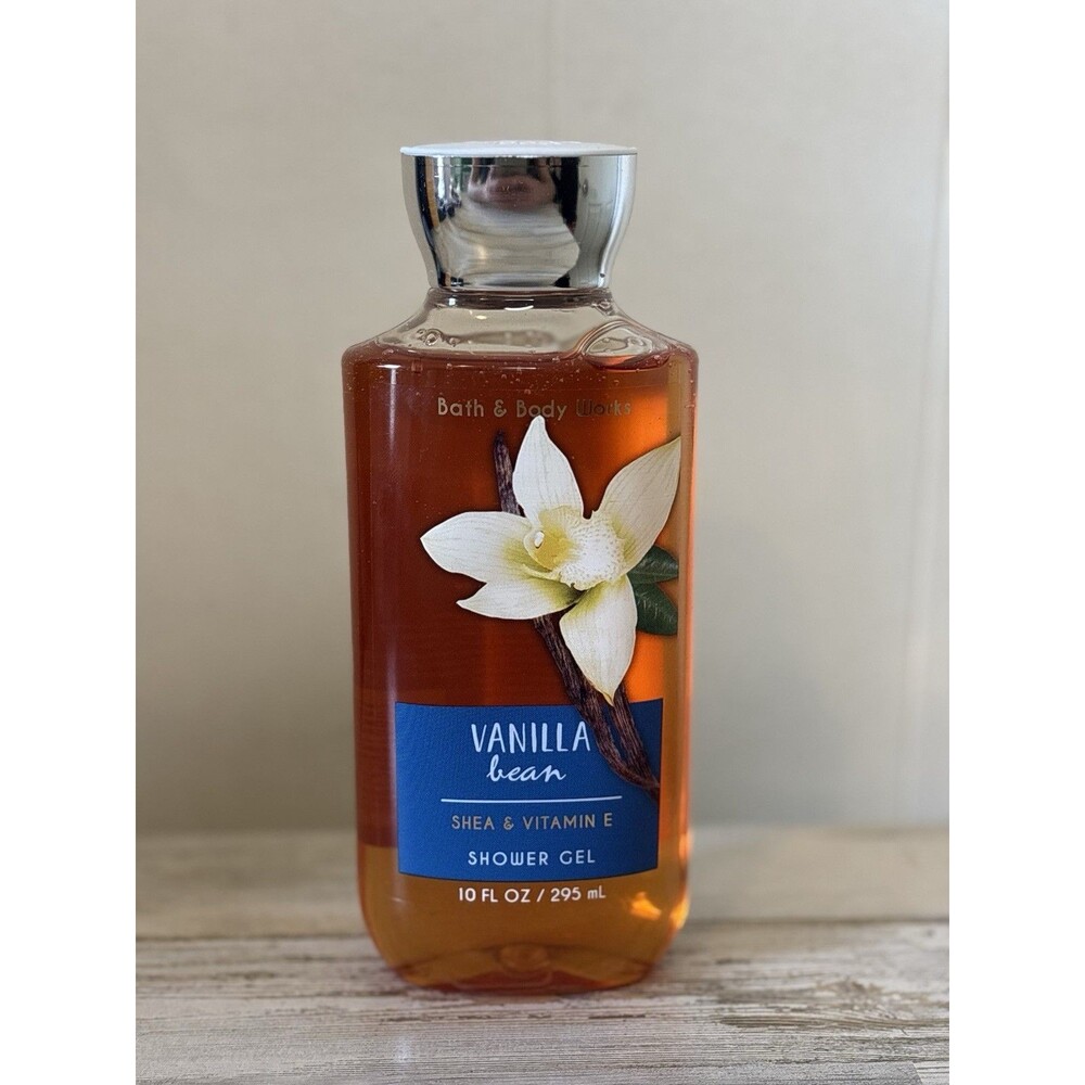 New Bath & Body Works Vanilla Bean Shower Gel 10 OZ, Shea & Vitamin E, Retired